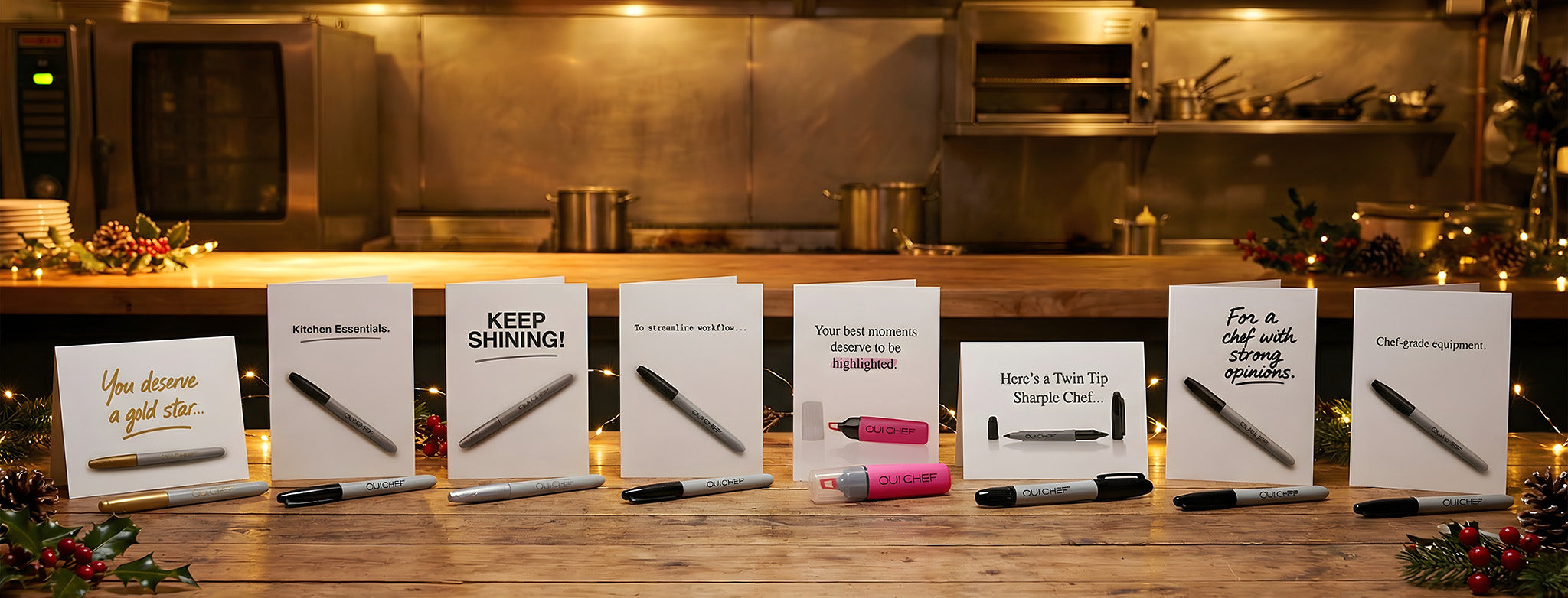 The Oui Chef Sharpie Greeting Card Collection