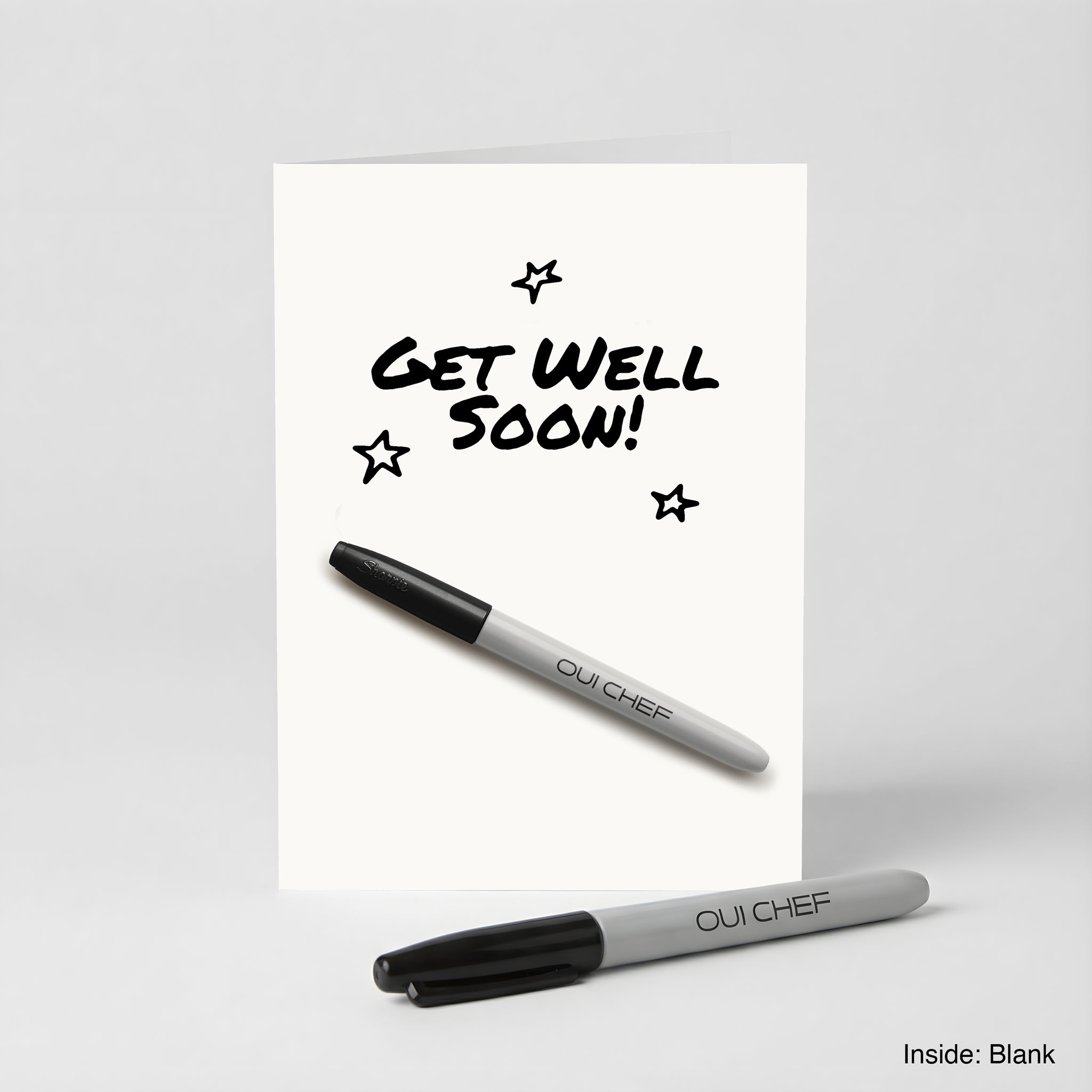 Get Well Soon Greeting Card + Sharpie
