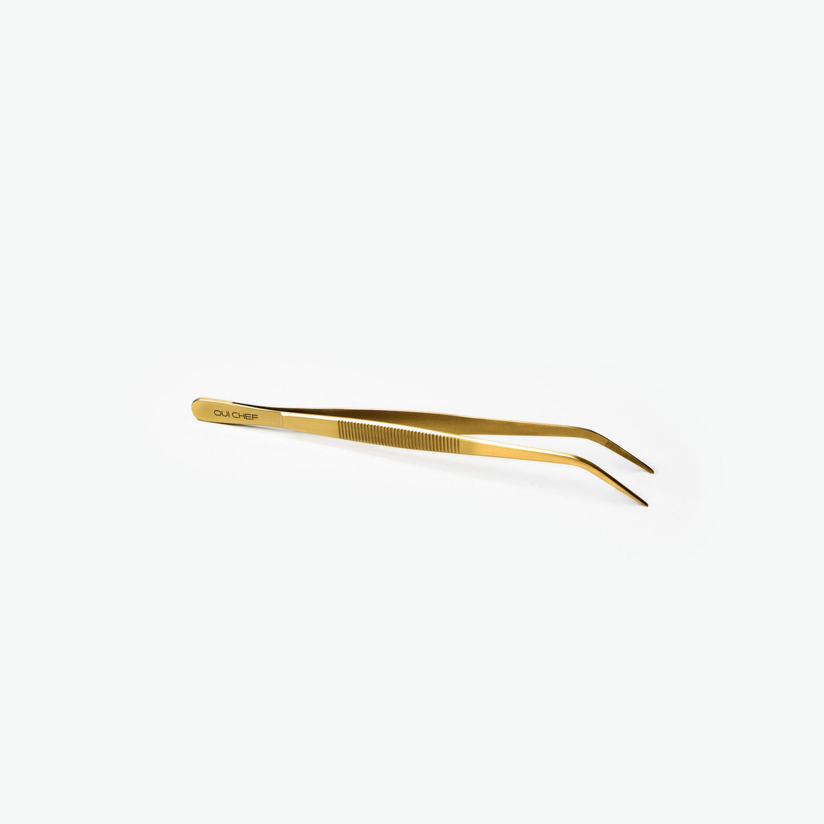 Oui-Chef-14cm-Angled-Tip-SuperFine-Tweezers-Gold