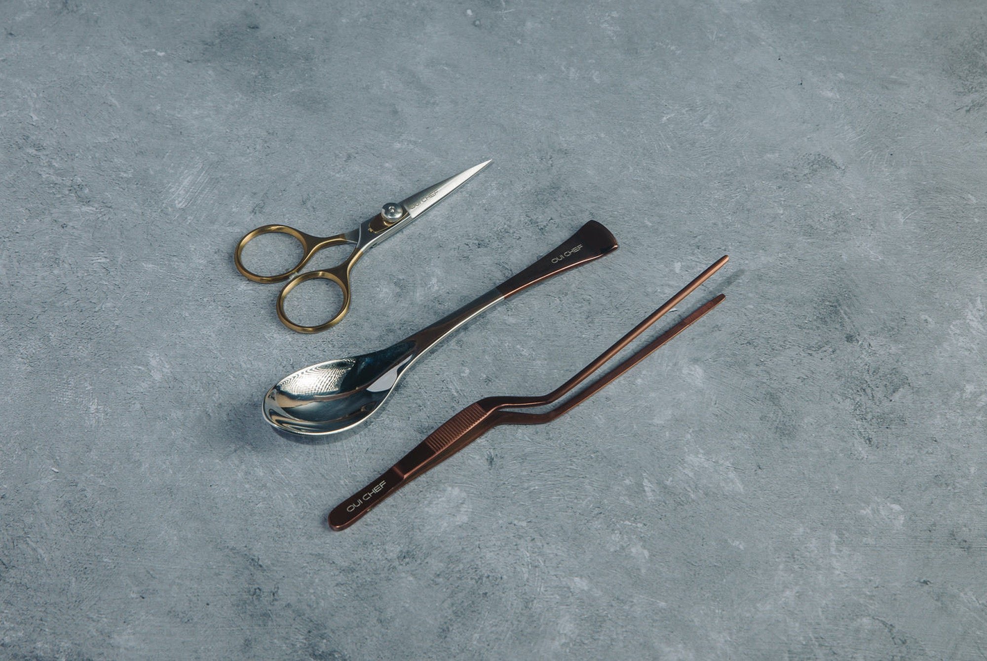 Oui Chef kitchen tools in copper top