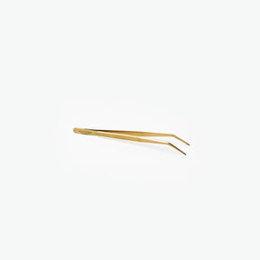 Oui-Chef-14cm-Angled-Tip-Superfine-Tweezers-Gold