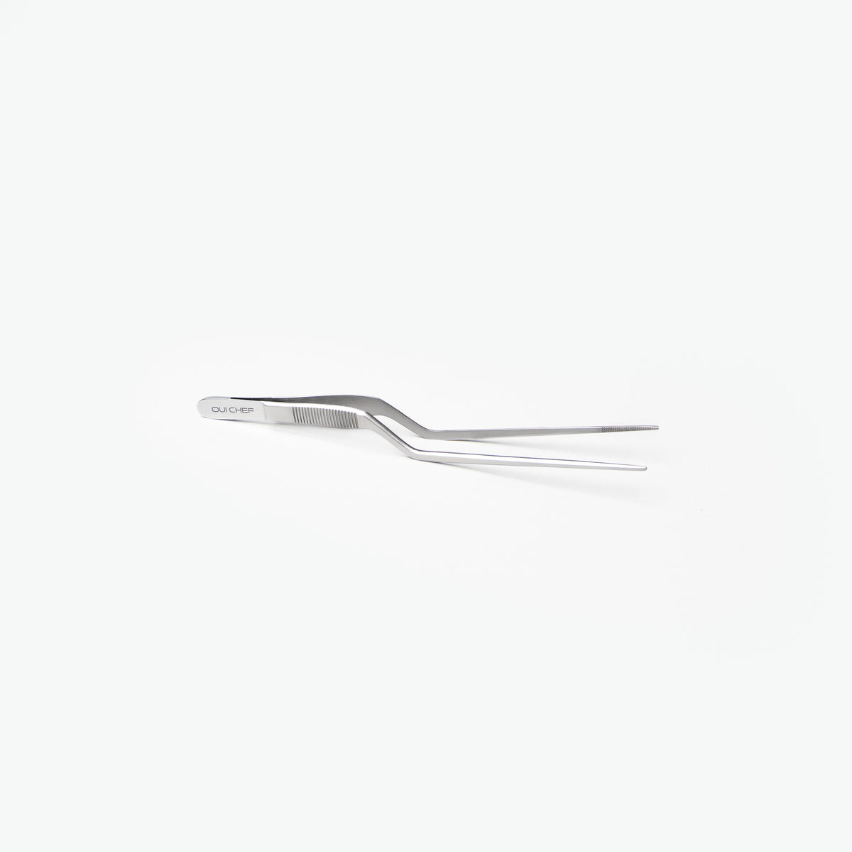 Oui-Chef-17cm-Offset-SuperFine-Tweezers-Chrome