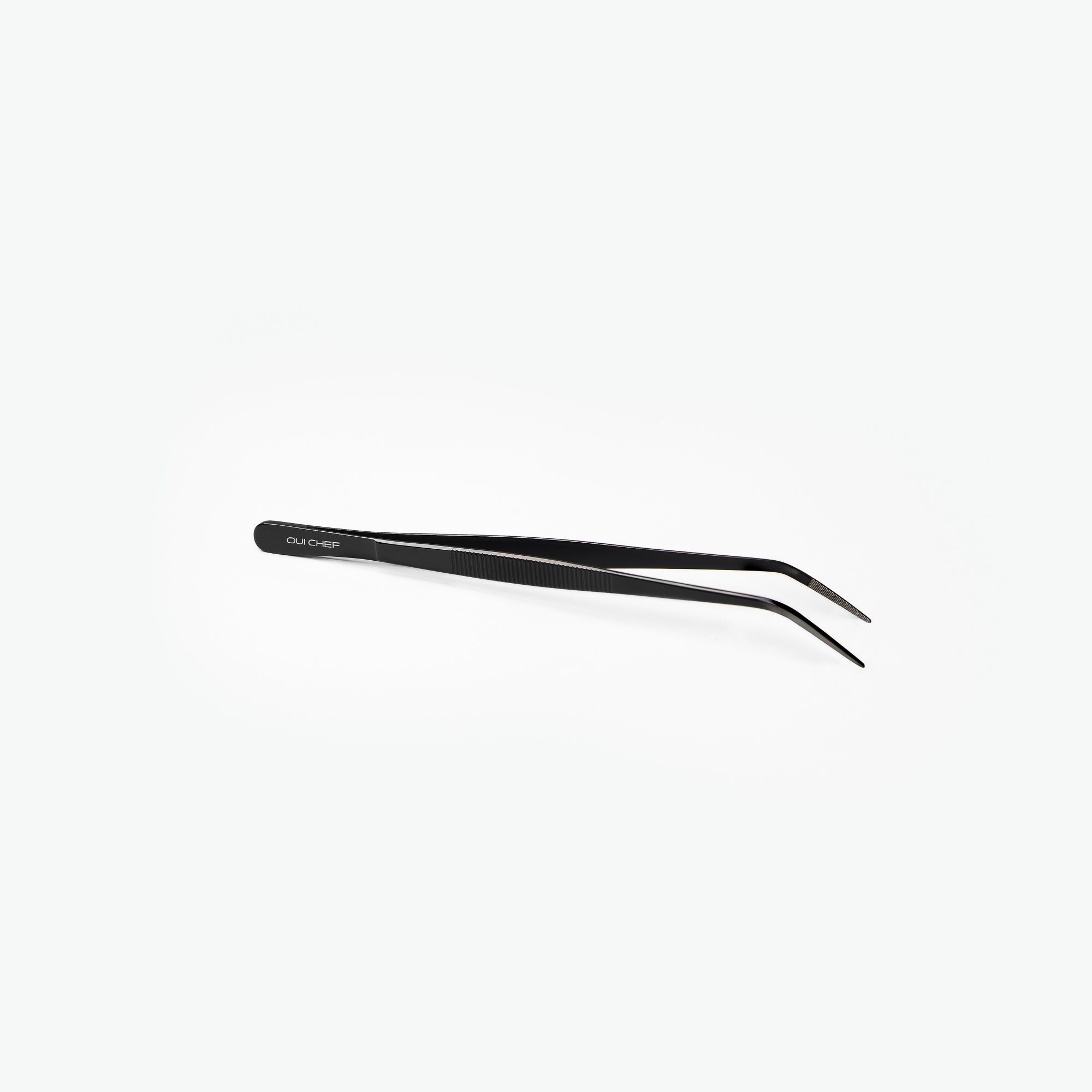 Oui-Chef-20cm-Angled-Tip-SuperFine-Tweezers-Black