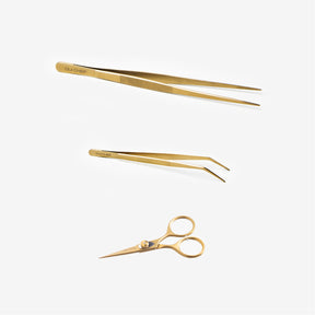 Oui-Chef-Super-Fine-Super-Sharp-Gold-Tweezers-Scissors-Kit