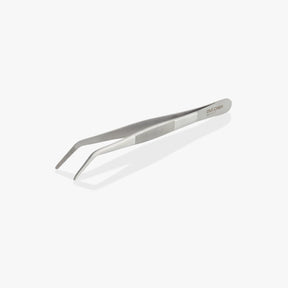 oui chef kitchen cooking tweezers silver stainless steel 14cm angled tip